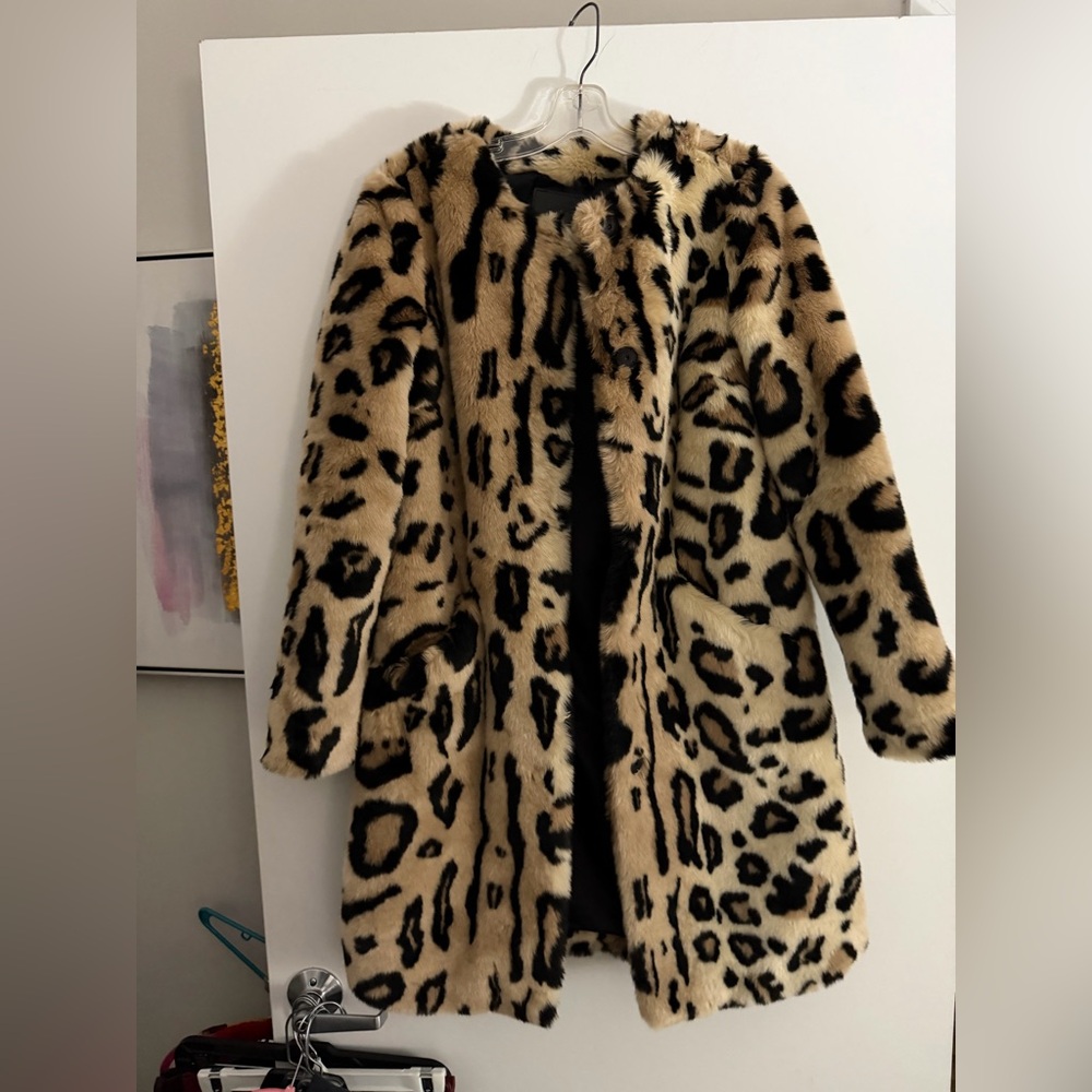 UGG Leopard faux fur Lisabeth coat